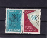 ROMANIA 1963 LP 557 CONFERINTA A. F. R. PE TARA -SUPRATIPAR SERIE MNH, Nestampilat