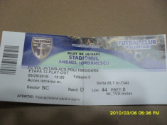 Bilet FC Voluntari - ACS Poli Timisoara foto