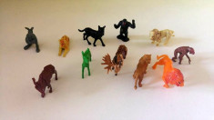 lot 11 figurine animale salbatice / zoo, cca 4-5cm, colectie, decor, diorama foto