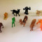 lot 11 figurine animale salbatice / zoo, cca 4-5cm, colectie, decor, diorama