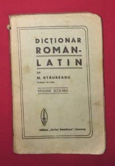 Dictionar roman-latin / intocmit de M. Staureanu foto