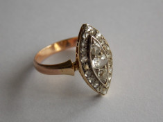 Inel de aur cu diamante -2ct -633 foto