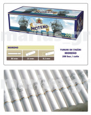 MORENO White 200 - Pachet 10 cutii x 200 tuburi tigari pentru injectat tutun foto
