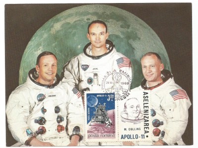 No(2)ilustrata maxima-ASELENIZAREA Echipajul navetei Apollo 11-prima zi foto