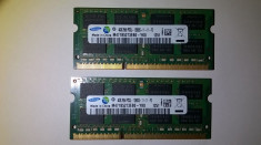 Ram laptop Samsung 8GB PC3-12800 DDR3 1600Mhz M471B5173EB0 PC3L 2*4GB 1.35V foto