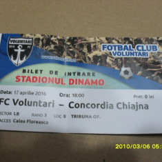 Bilet FC Voluntari - Concordia Chiajna