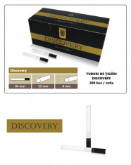 Discovery Gold 200 - Tuburi de tigari cu filtru negru pentru injectat tutun foto