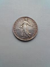 50 centimes 1918 moneda argint Franta numismatica monede colectie bani vechi foto