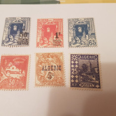 franta/colonii/algeria 1927-42 supratipar / 5 serii MH