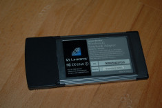 ADAPTOR PCMCIA WIRELESS N NOTEBOOK ADAPTER LINKSYS MODEL WPC300N ver.2 foto