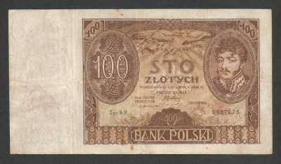 POLONIA 100 ZLOTI ZLOTYCH 1932 [12] P-74a foto