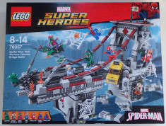 Lego 76057 Super Heroes Omul Paianjen: SpiderMan Web Warriors Bridge Lupta Pod foto