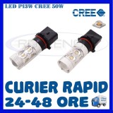 BEC AUTO LED P13W - CREE 50W DRL MARSARIER SEMNALIZARE POZITIE FRANA, Universal