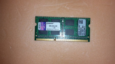 Memorie Laptop Kingston Sodimm DDR3 4 GB 1333 Mhz PC3-10600 MHz foto