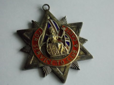 Medalie de argint -Anglia cu email -848 foto