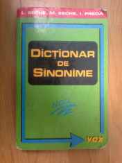 g1 DICTIONAR DE SINONIME - L . SECHE foto