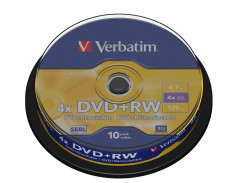 Verbatim DVD+RW 4X spindle 10 foto