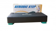 Stepper Fitness pentru uz casnic, Ajustabil, Spartan, 65 x 28 x 11/14/17 cm foto