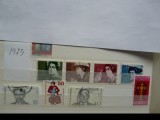 GERMANIA 1975 AN PARTIAL COMPLET STAMPILAT, Nestampilat