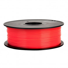 Filament pentru Imprimanta 3D 1.75 mm PLA 1 kg - Rosu Fluorescent foto