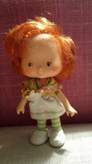 Papusa American Greetings Corp 1979, Strawberry Shortcake Doll, 14cm, cauciuc foto