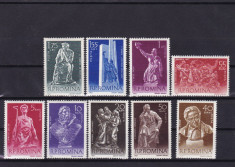 ROMANIA 1961 LP 513 SCULPTURI DIN ARTA NATIONALA SERIE MNH foto