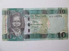 Sudan/South Sudan 10 Pounds 2015 UNC foto