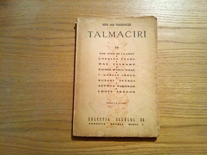 TALMACIRI - M. Radu Paraschivescu - Mircea Alifanti (desene) - 1946, 134p.