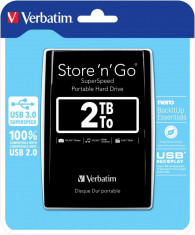 Verbatim HDD Store and Go 2,5 2TB USB 3.0 BLACK foto