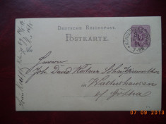 1884 Germania ( Reich ) - CP circulata. foto