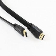 OMEGA CABLU HDMI 1.4 black 5M-FLAT BLISTER foto