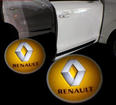 Sigla LED auto logo marca Renault.Emblema auto LED 7W Cree.Holograma foto