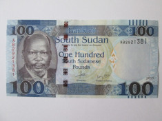 Sudan/South Sudan 100 Pounds 2015 UNC foto