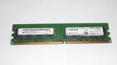 Memorie Ram 2 Gb DDR2 / 667 Mhz / Crucial / PC2-5300U / Testat (B3) foto