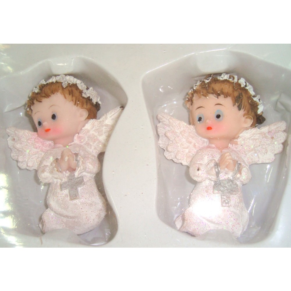 Set 6 Ingerasi Ceramica Cu Magnet Decor Frigider Sau Marturii