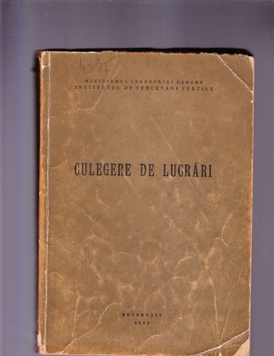 CULEGERE DE LUCRARI foto