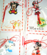 Set 10 Martisoare - figurina Disney din silicon MARTISOARE -modele mixte foto