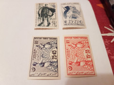 franta/colonii/tunisia 1950 / 3 serii MNH foto