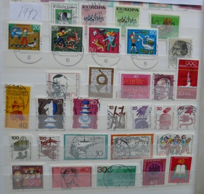 GERMANIA 1972 AN PARTIAL COMPLET STAMPILAT foto