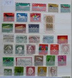 GERMANIA 1969 AN PARTIAL COMPLET STAMPILAT, Nestampilat