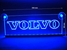 Emblema Volvo Led pentru cabina prindere interioara pe parbriz led 5 w 12/24v Albastru foto