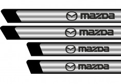 Set protectii praguri CROM - Mazda foto