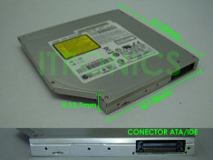 Unitate Optica ATA DVDRW CDRW CDROM pentru laptop Toshiba L355 L355D ( compatibila V000120890 etc ) foto