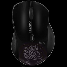 CANYON CNS-CMSW4 Mouse (Wireless, Optical 800/1280 dpi, 6 btn, USB, power saving technology), Black foto