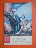 HOPCT 218 DE VANZARE PARADISUL III -STEFAN TITA -COLECTIA POVESTIRI SF