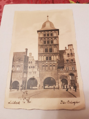 CP Germania 1936 Turnul Cetatii din Lubeck foto