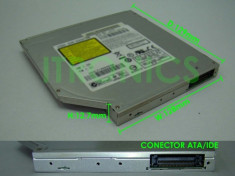 Unitate Optica ATA DVDRW CDRW CDROM pentru laptop Toshiba 300 L300D L305 L350D ( compatibila V000120890 etc ) foto