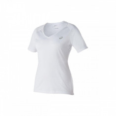 Tricou Tenis Femei, Asics, Club V-Neck Top, Alb-XS foto