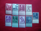 Serie Personalitati Istorice 1941 Elvetia , 9 valori, Nestampilat