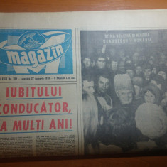ziarul magazin 27 ianuarie 1973-ziua de nastere a lui ceausescu